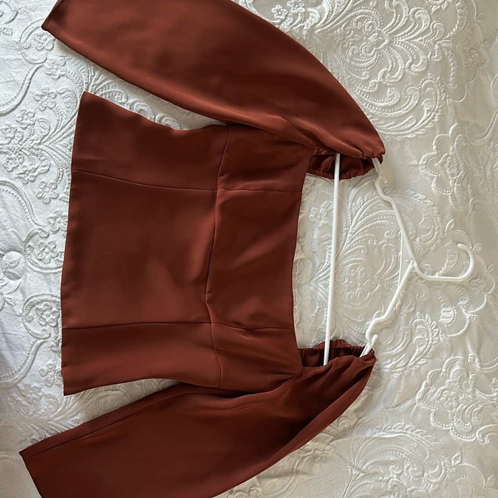 Wilfred burnt orange long sleeve shirt